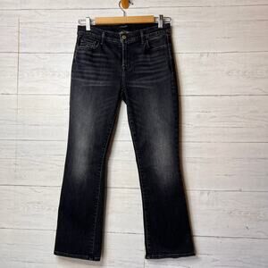 J Brand Jeans Womens Size 27 Faded Black Selena Bootcut Cotton Blend Stretch
